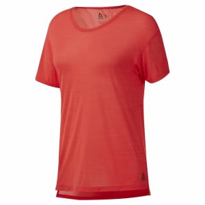 Reebok WOR ACTIVCHILL T Shirt Damen - Rot - DE 102-ZGO